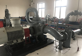 原油输送双螺杆泵使用现场