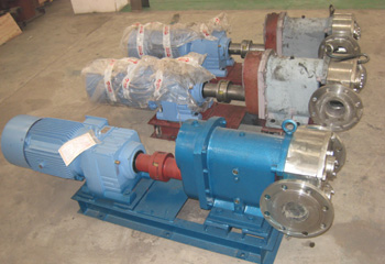 待试验的凸轮转子泵